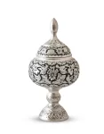 handcrafted silver-plated chocolate bowl