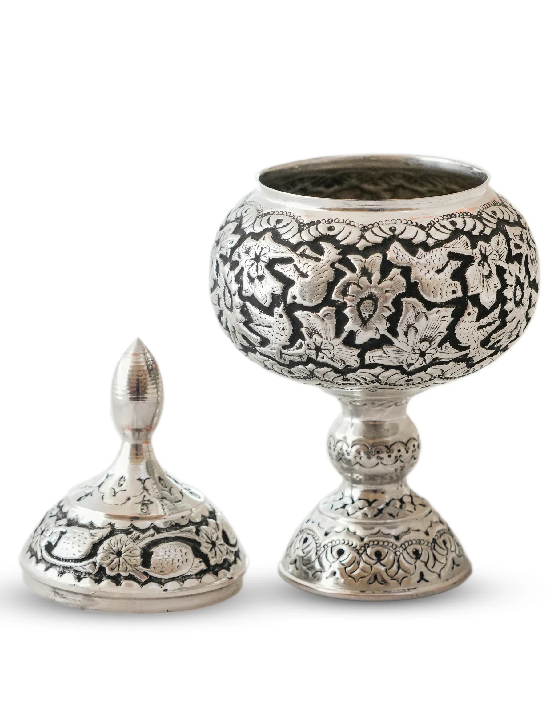 handcrafted silver-plated chocolate bowl handcrafted silver-plated chocolate bowl