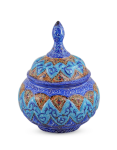 Enamel Sugar Bowl Without Base