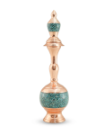Handcrafted Turquoise Inlaid Copper Vase