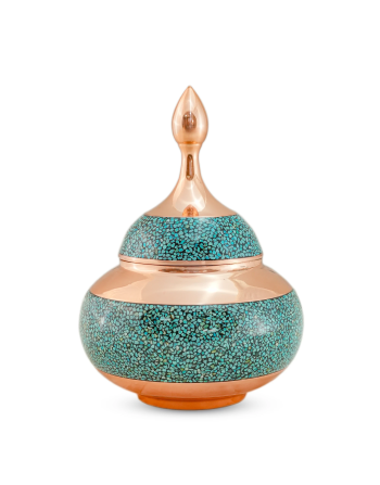 Turquoise Inlay Sugar Bowl
