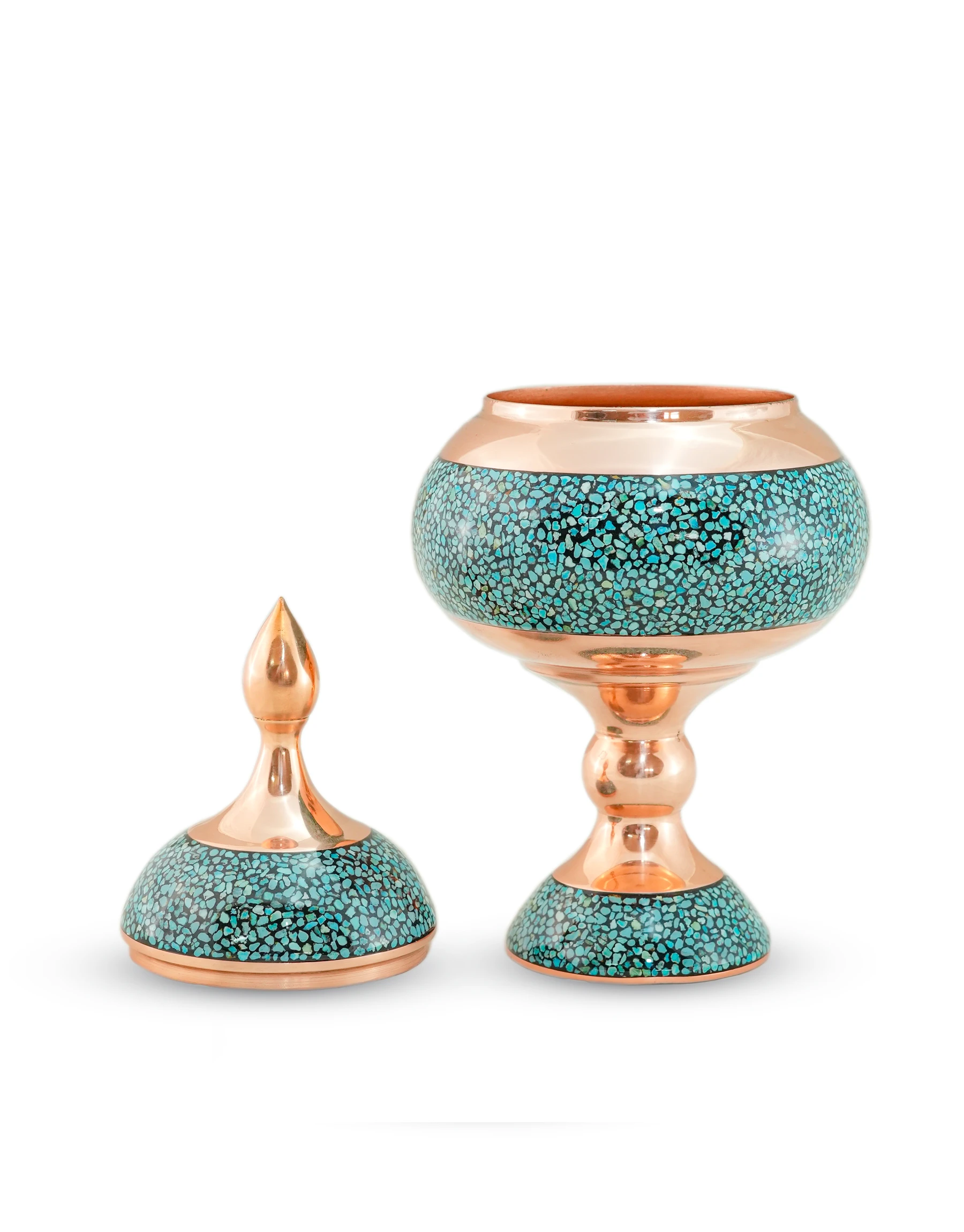 Turquoise Inlay Candy Dish Turquoise Inlay Candy Dish
