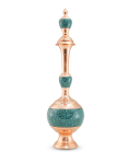 Handmade Persian turquoise inlay decanter with copper base